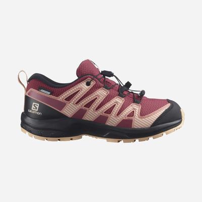 Salomon XA PRO V8 CLIMASALOMON™ WATERPROOF Terepfutó Cipő Gyerek Piros/Fekete/Krém | HU827391