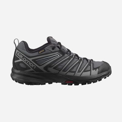 Salomon X CREST GORE-TEX Túracipő Férfi Szürke/Fekete | HU681390