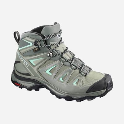 Salomon X ULTRA 3 MID GORE-TEX Túrabakancs Női Szürke | HU024671