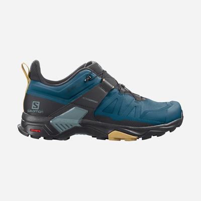 Salomon X ULTRA 4 GORE-TEX Túracipő Férfi Kék/Fekete | HU102637