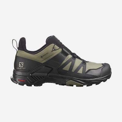 Salomon X ULTRA 4 GORE-TEX Túracipő Férfi MélyZöld/Fekete/Olivazöld | HU258371