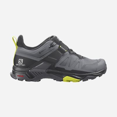 Salomon X ULTRA 4 GORE-TEX Túracipő Férfi Szürke/Fekete | HU460385