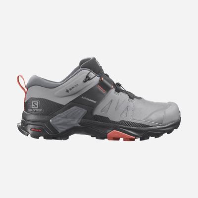 Salomon X ULTRA 4 GORE-TEX Túracipő Női Szürke | HU948572