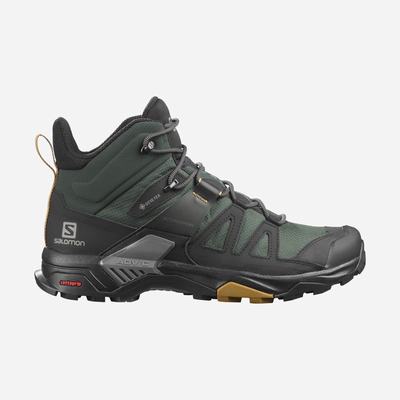 Salomon X ULTRA 4 MID GORE-TEX Túrabakancs Férfi Zöld/Fekete | HU216837