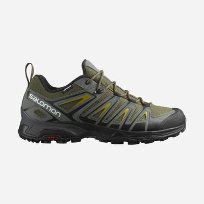 Salomon X ULTRA PIONEER CLIMASALOMON™ WATERPROOF Túracipő Férfi Olivazöld/Szürke | HU721043